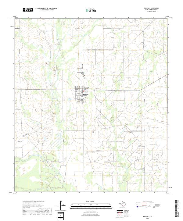 USGS Topographic Map – Big Wells