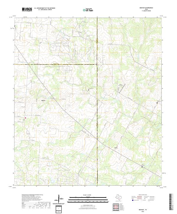 USGS Topographic Map – Bigfoot