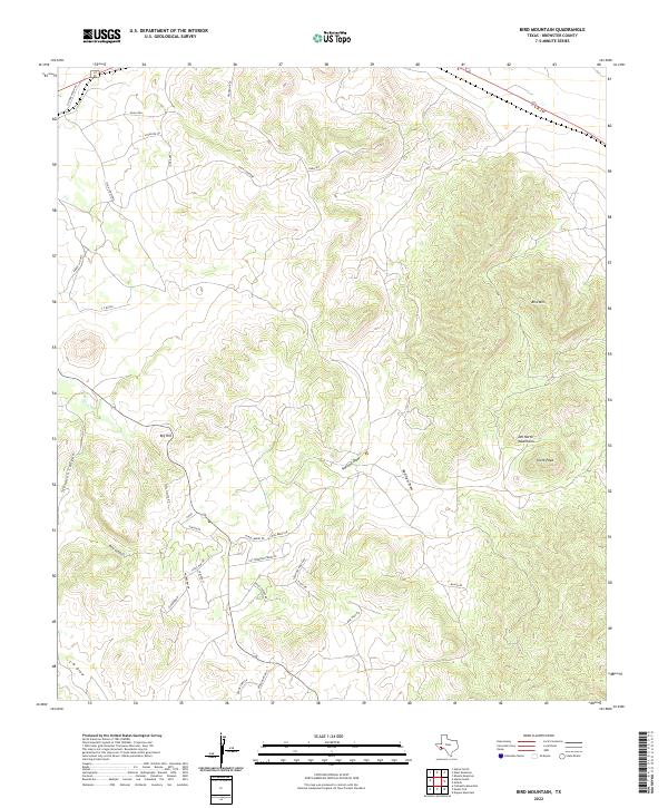 USGS Topographic Map – Bird Mountain