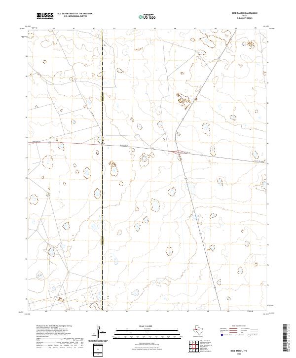 2022 Map of Bird Ranch, 2022 Print
