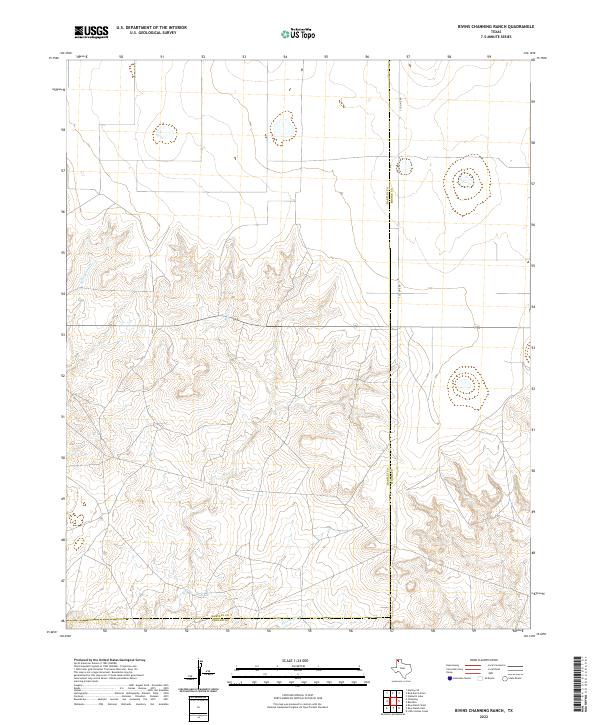 2022 Map of Bivins Channing Ranch, 2022 Print