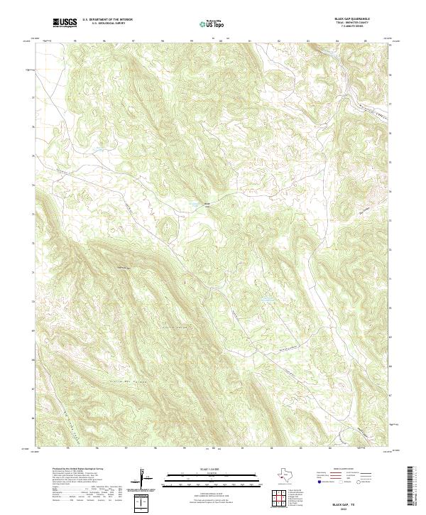 USGS Topographic Map – Black Gap