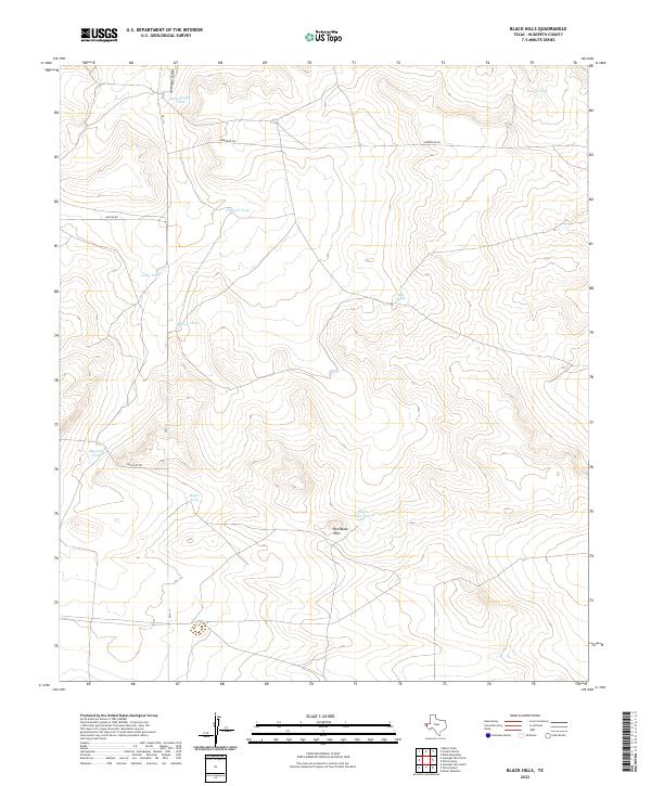 USGS Topographic Map – Black Hills