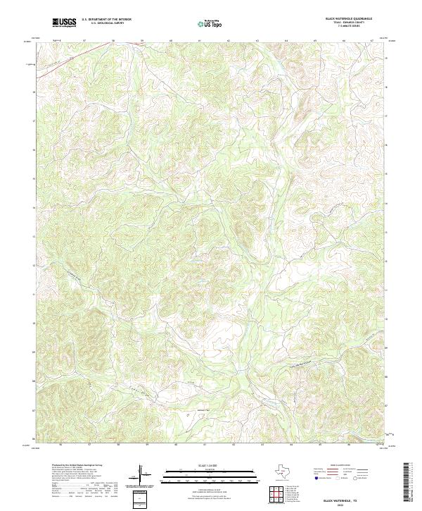 USGS Topographic Map – Black Waterhole