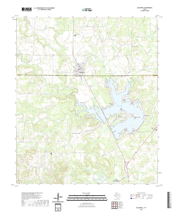USGS Topographic Map – Blackwell
