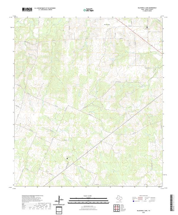 USGS Topographic Map – Blackwell Lake