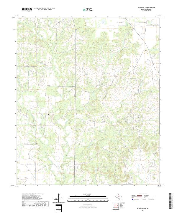 USGS Topographic Map – Blackwell NE