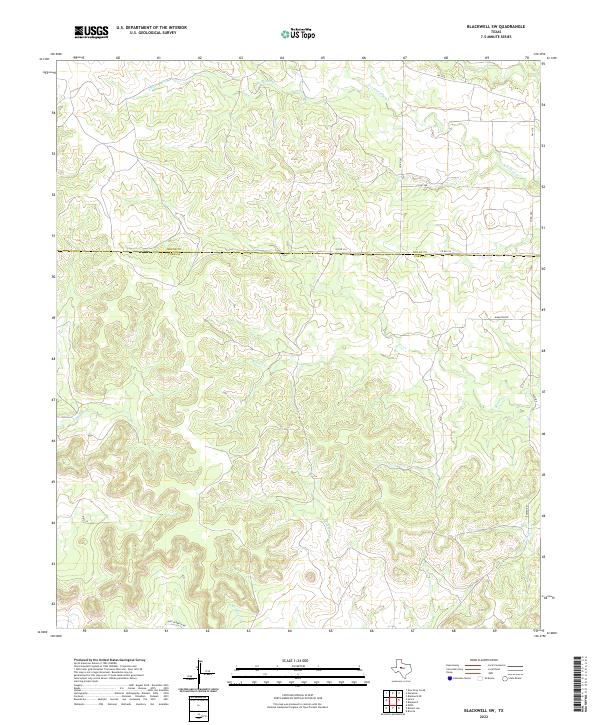 2022 Map of Blackwell SW, 2022 Print