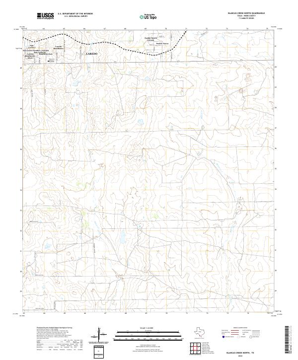 USGS Topographic Map – Blancas Creek North