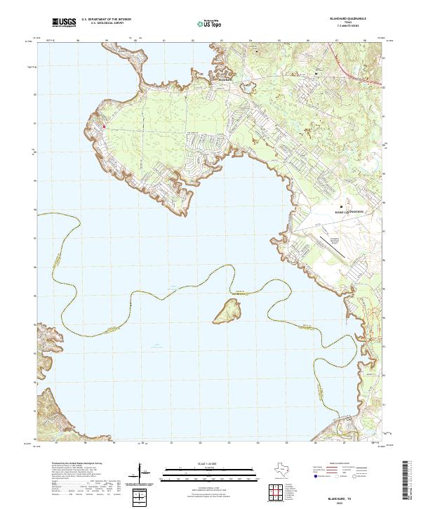 USGS Topographic Map – Blanchard
