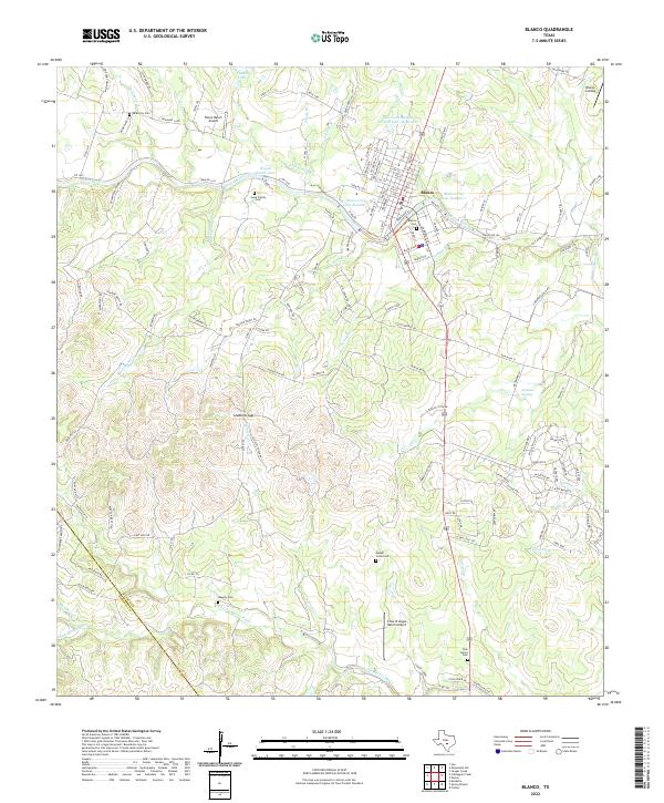 USGS Topographic Map – Blanco