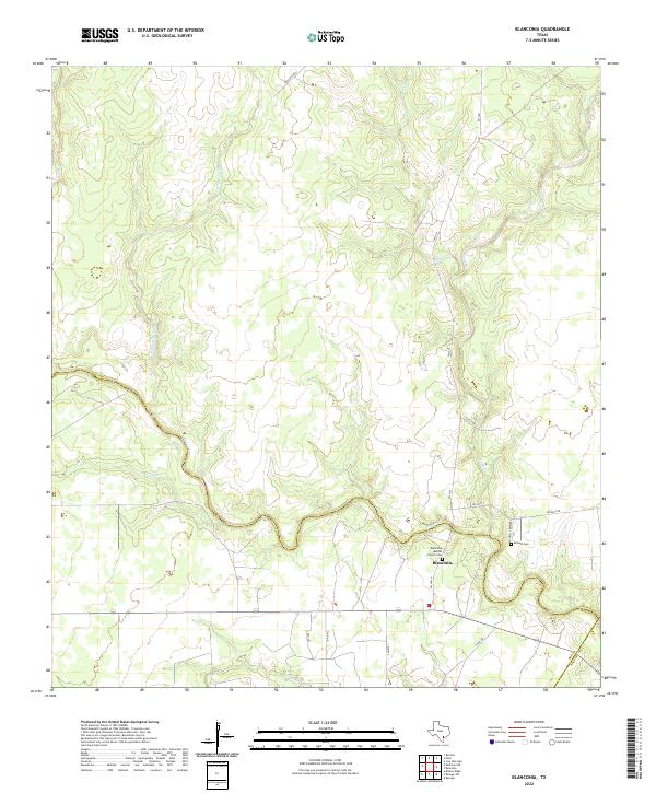 USGS Topographic Map – Blanconia