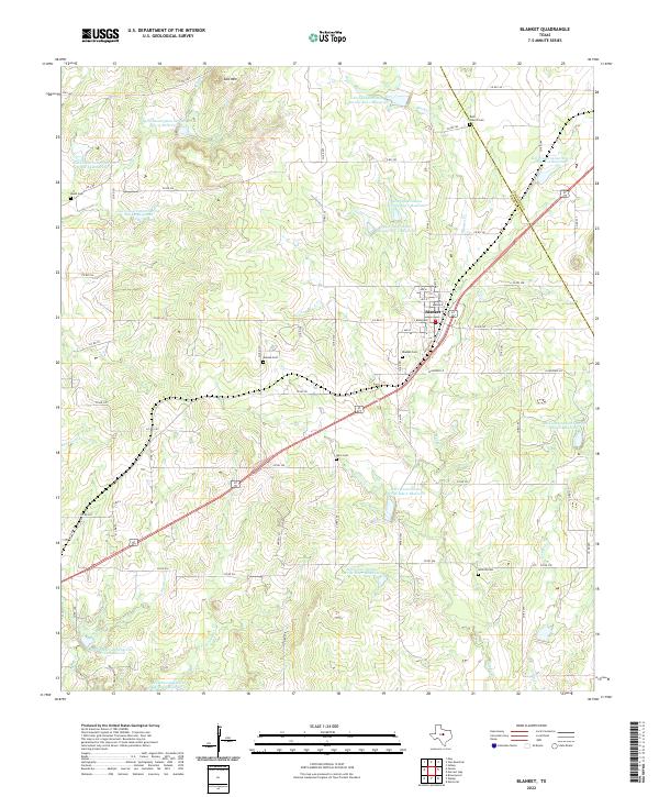 USGS Topographic Map – Blanket