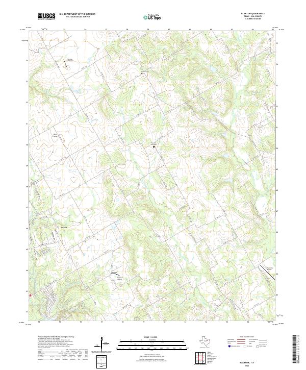 USGS Topographic Map – Blanton