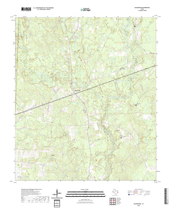 USGS Topographic Map – Bleakwood