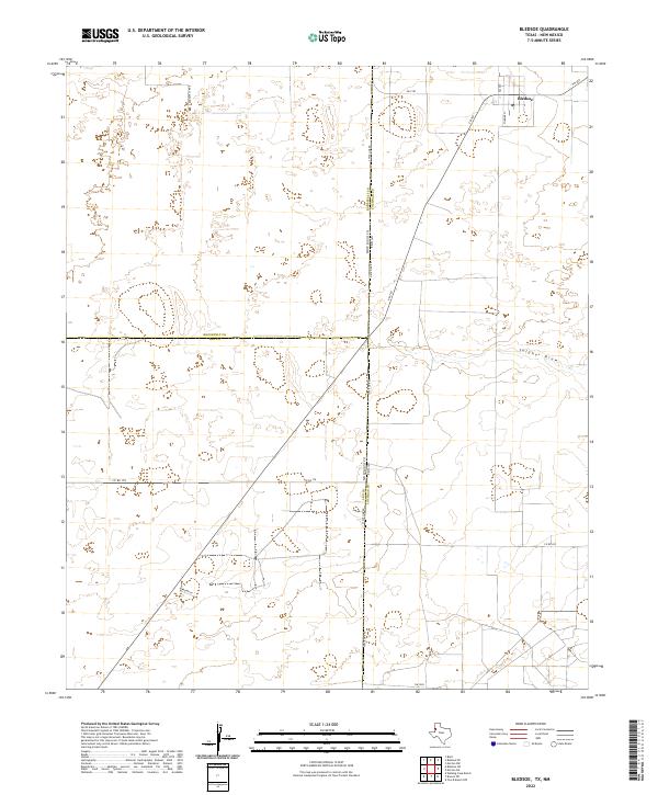 USGS Topographic Map – Bledsoe