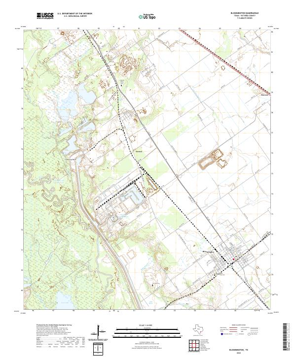 USGS Topographic Map – Bloomington
