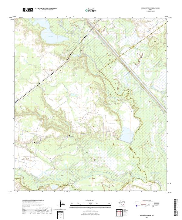 USGS Topographic Map – Bloomington SW