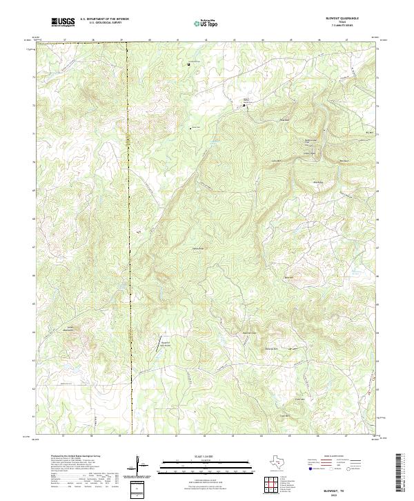 USGS Topographic Map – Blowout