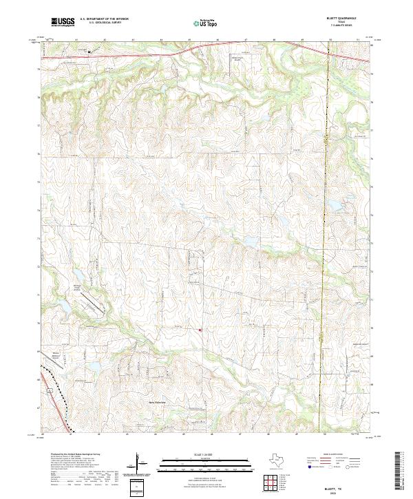 USGS Topographic Map – Bluett