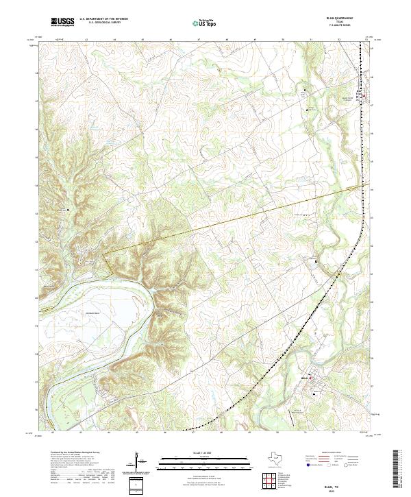 USGS Topographic Map – Blum