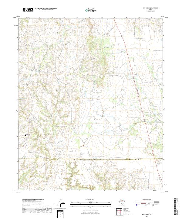USGS Topographic Map – Bob Creek