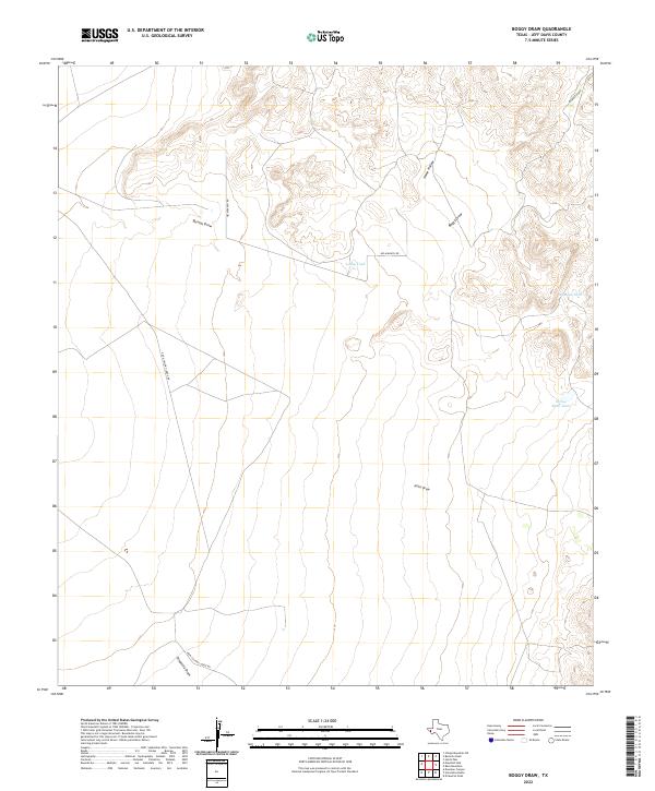 USGS Topographic Map – Boggy Draw