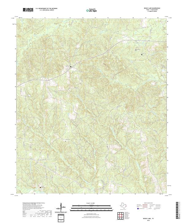 USGS Topographic Map – Boggy Lake