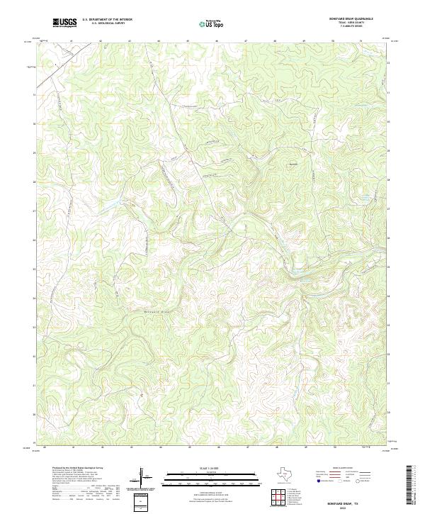 USGS Topographic Map – Boneyard Draw