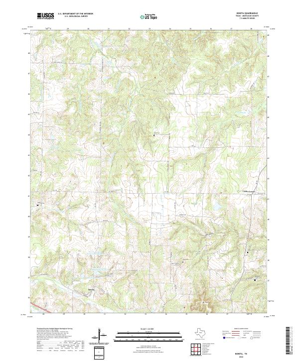 USGS Topographic Map – Bonita