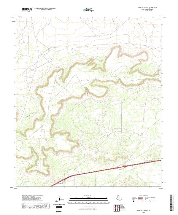 USGS Topographic Map – Bootleg Canyon