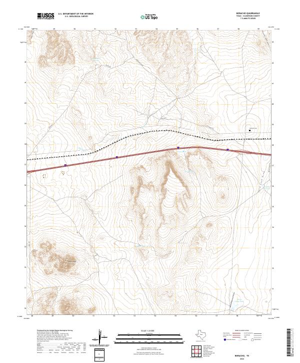 USGS Topographic Map – Boracho