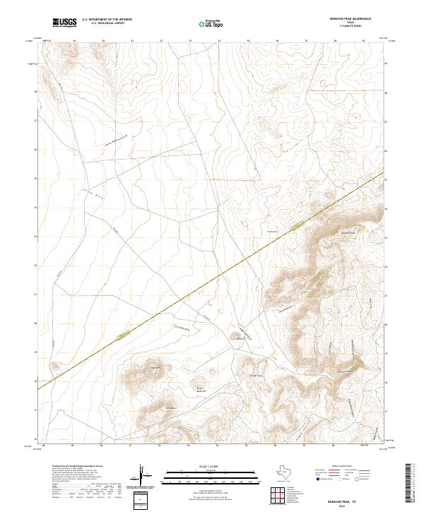 USGS Topographic Map – Boracho Peak