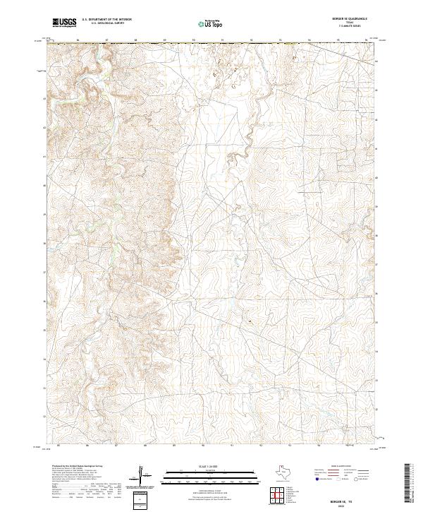 USGS Topographic Map – Borger SE