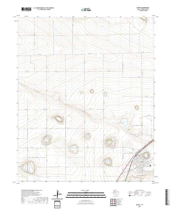 USGS Topographic Map – Bovina