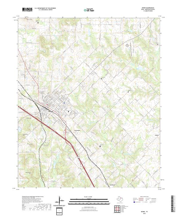 USGS Topographic Map – Bowie