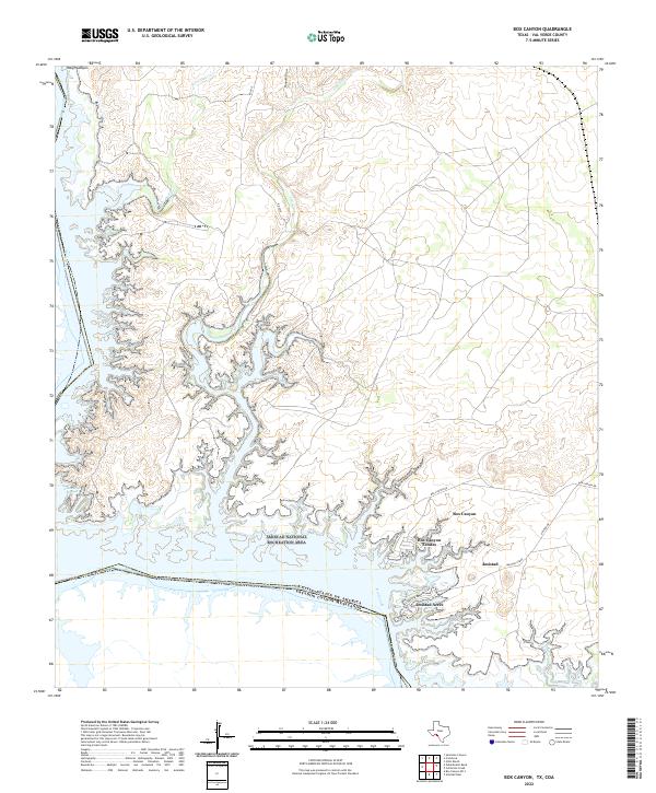 USGS Topographic Map – Box Canyon