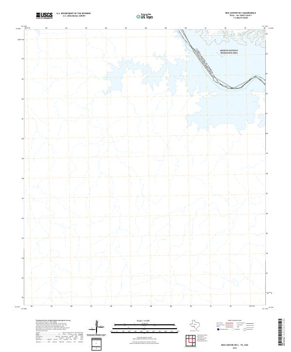 2022 Map of Box Canyon OE S, 2022 Print