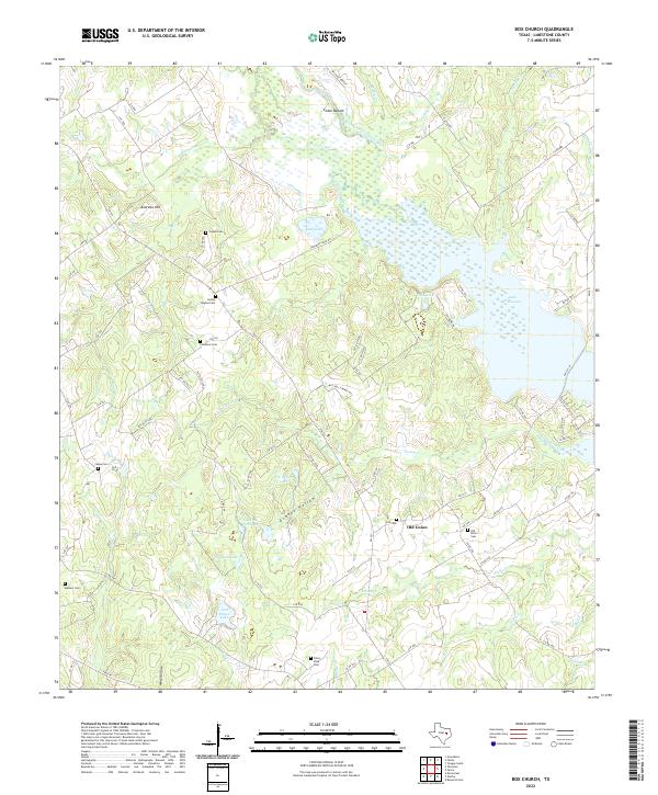 USGS Topographic Map – Box Church