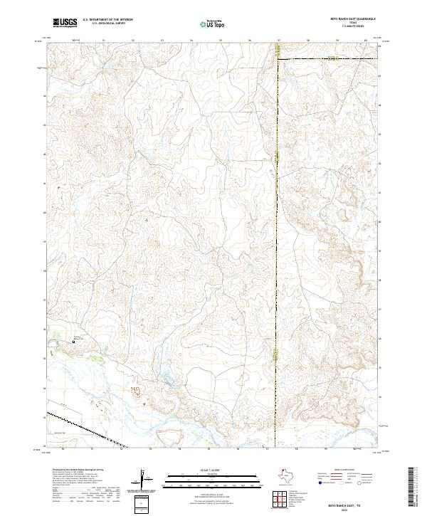 USGS Topographic Map – Boys Ranch East