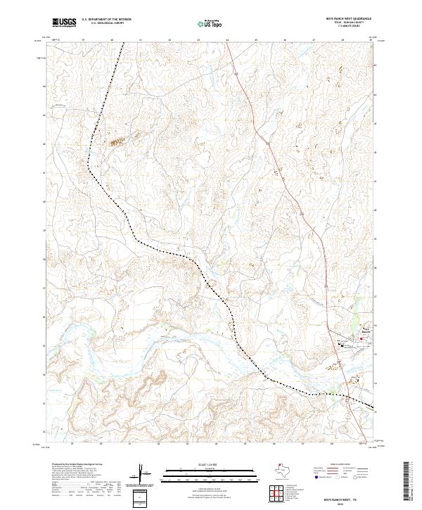 USGS Topographic Map – Boys Ranch West
