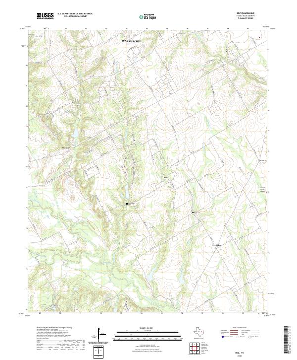 USGS Topographic Map – Boz
