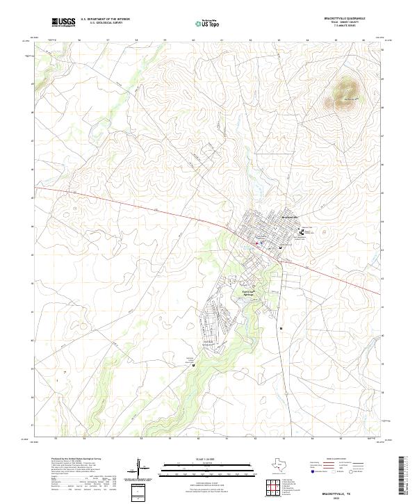 USGS Topographic Map – Brackettville