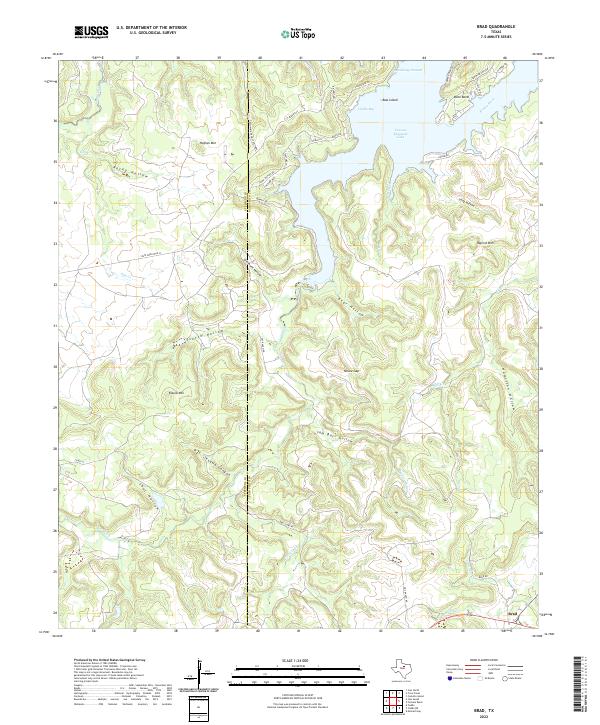 USGS Topographic Map – Brad