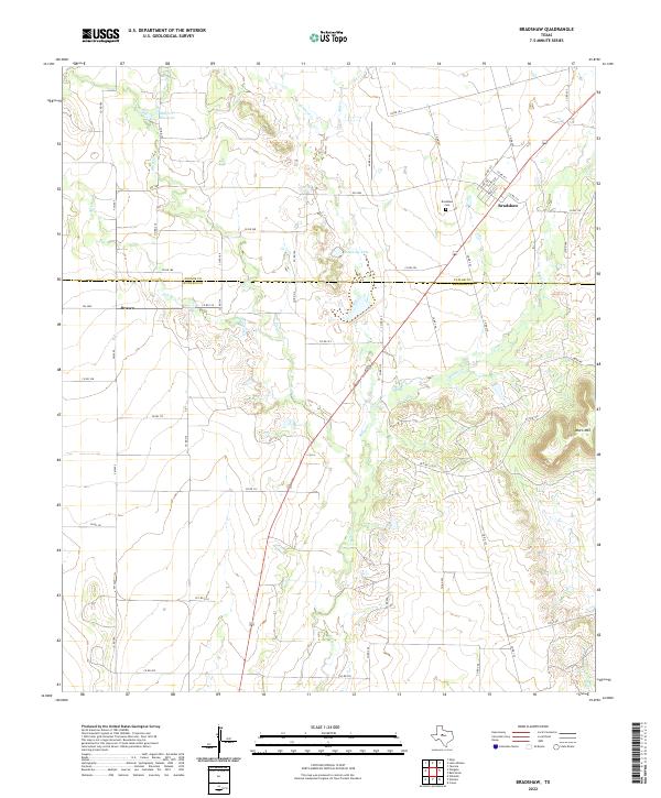 USGS Topographic Map – Bradshaw