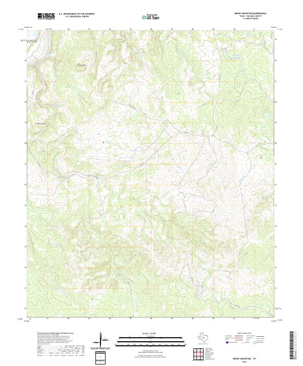 USGS Topographic Map – Brady Mountain