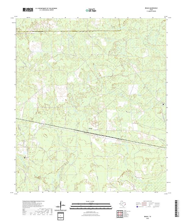 USGS Topographic Map – Bragg