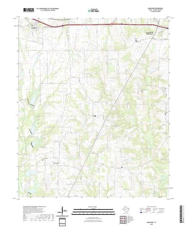 USGS Topographic Map – Brashear