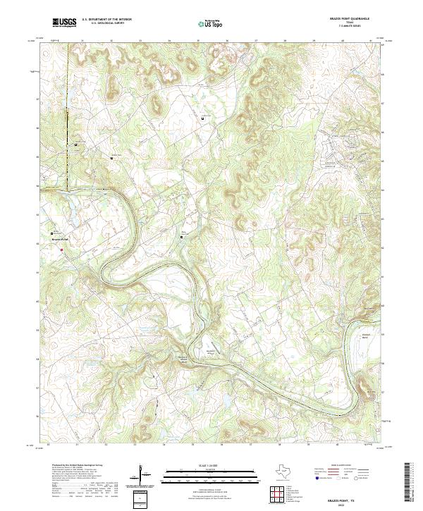 USGS Topographic Map – Brazos Point