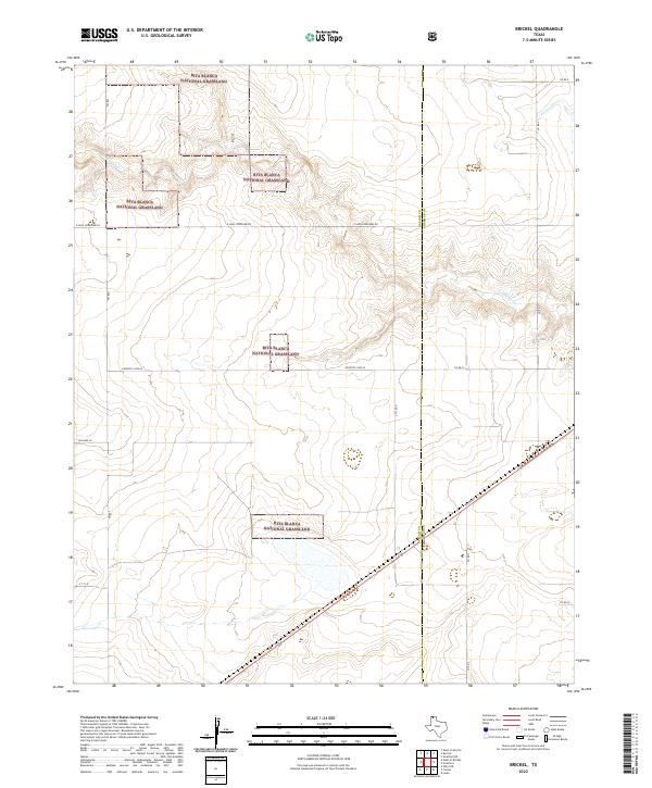 USGS Topographic Map – Brickel